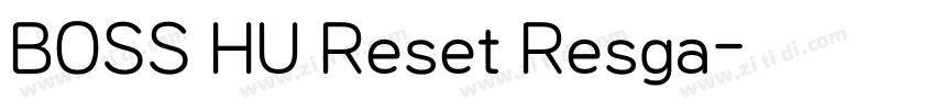 BOSS HU Reset Resga字体转换